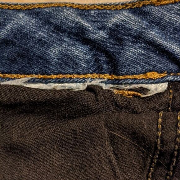 CALVIN Klein jeans misses size 2 inseam 30 distressed knees stretch 2 x 30 - Picture 11 of 11